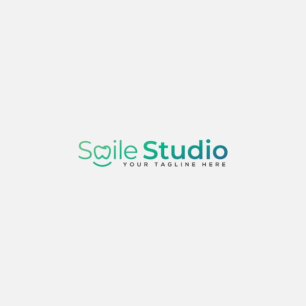 simple smile logotypemodern smile and fun logo