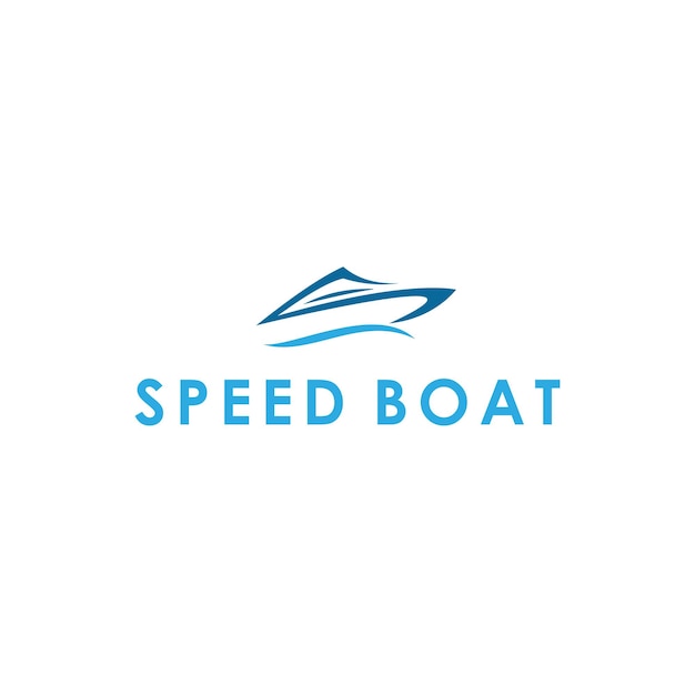 simple speed boat letter s logo vector