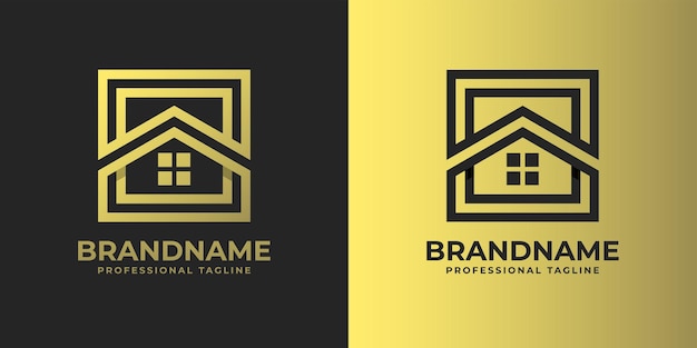 Simple Square Home Logo suitable for any business related to home