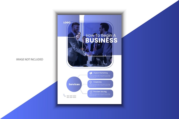 Simple and stylish business flyer template