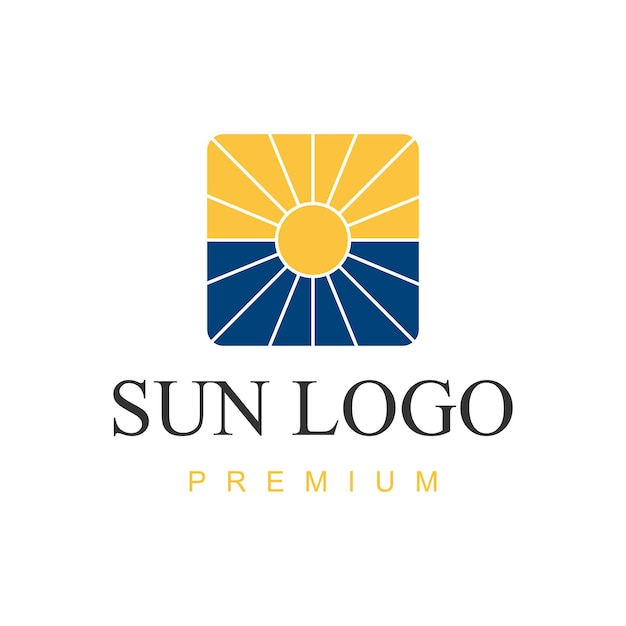 Simple Sun logo design