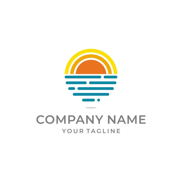 Simple Sunrise Logo Design