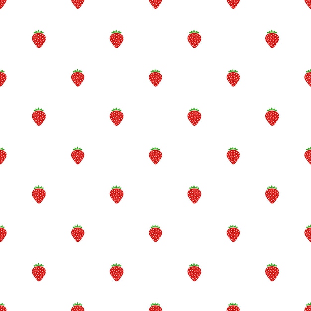 simple sweet strawberry seamless pattern background