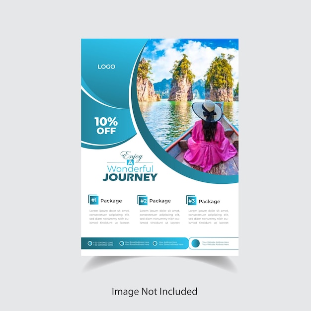 Simple travel flyer design