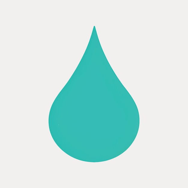 Simple turquoise water drop icon