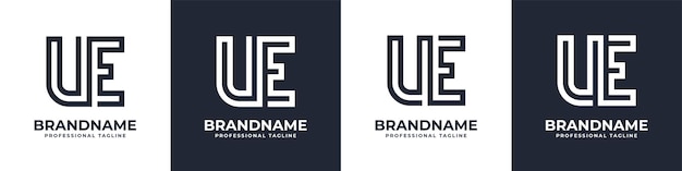 Simple UE Monogram Logo suitable for any business with UE or EU initial