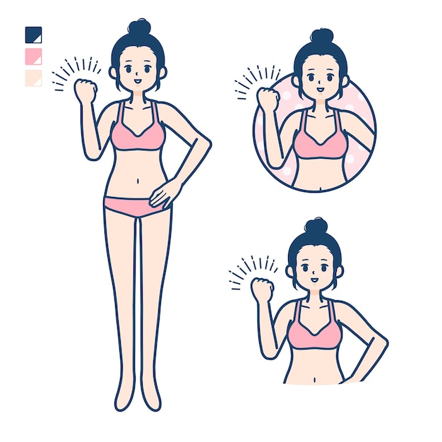 Simple underwear womanfist pump