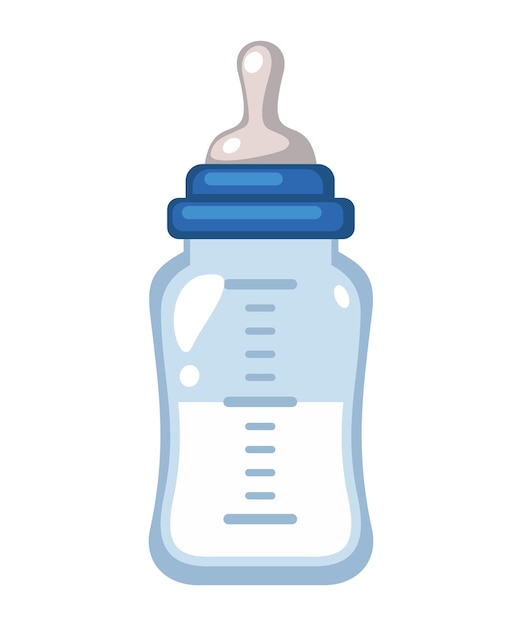 Simple vector baby food bottle