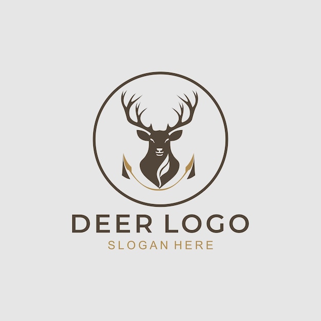 Simple Vector of Buck Deer Great for your Hunting Logo Deer Logo