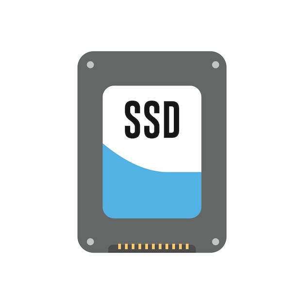 Simple vector SSD icon