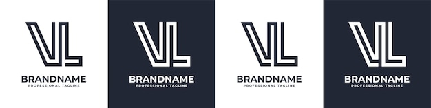 Simple VL Monogram Logo suitable for any business with VL or LV initial