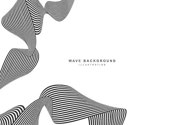 Simple wavy lines optical illusion texture background