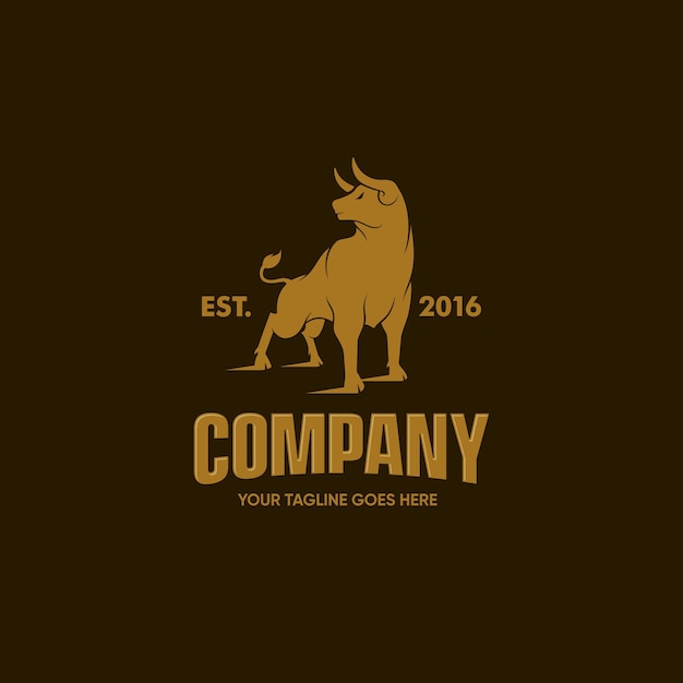 Simple Wild Bull Logo Design