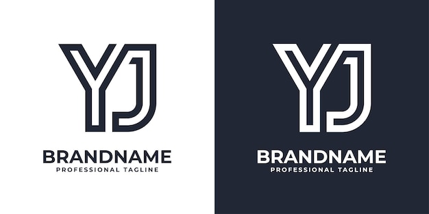 Simple YJ Monogram Logo suitable for any business with YJ or JY initial