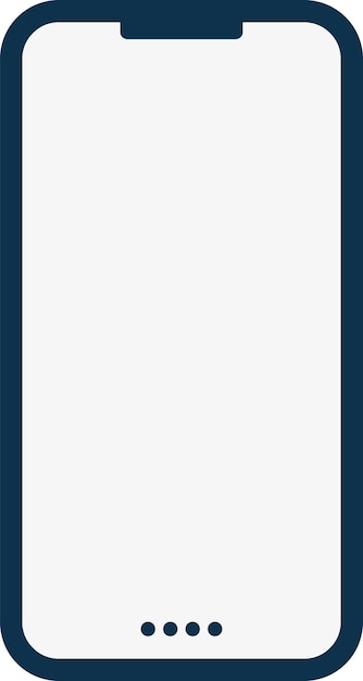 Single illustration of a mobile template