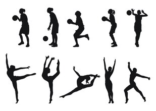 sports silhouettes