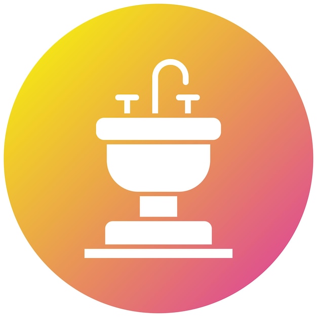 Sink Vector Icon Design Illustration