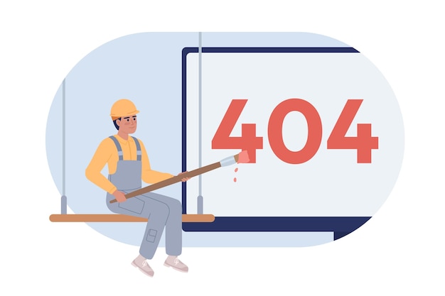 Site under maintenance vector empty state illustration