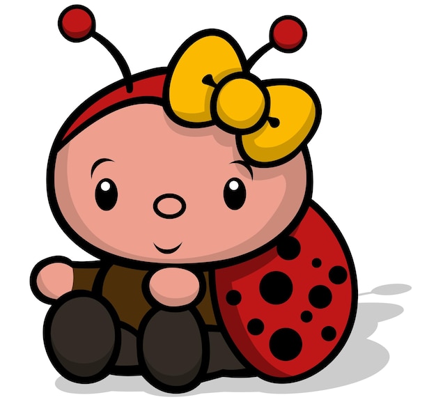 Sitting Ladybug for Young Children