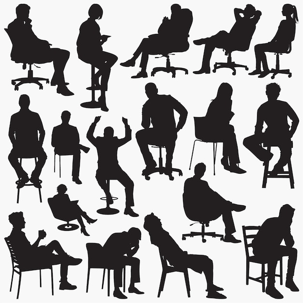 Sitting Silhouettes