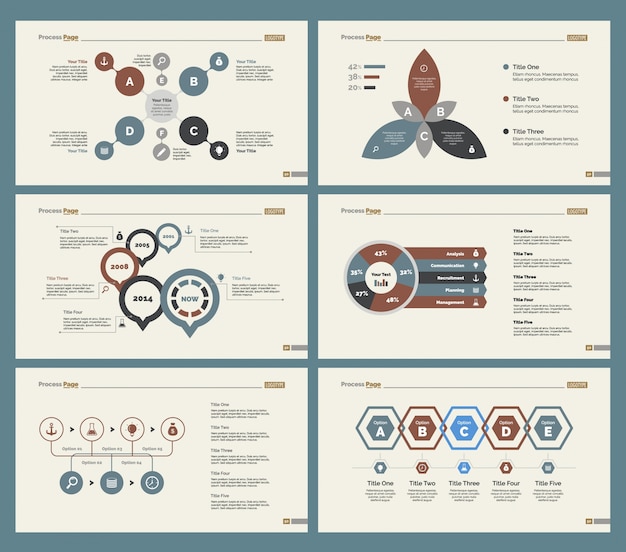 Six Accounting Slide Templates Set