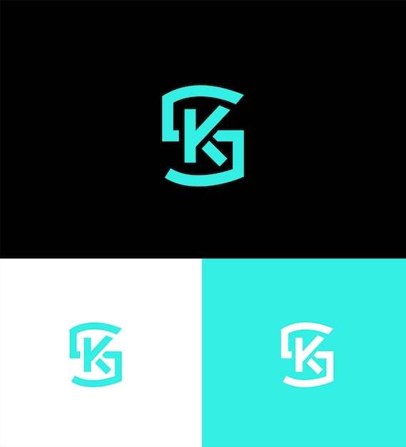 Vector sk ks letter logo identity sign symbol template