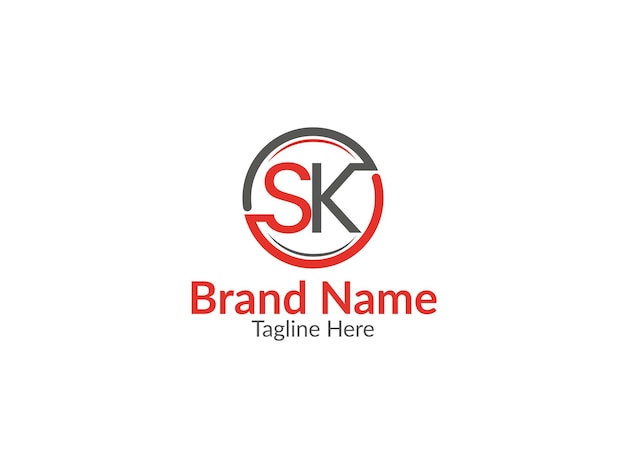 Vector sk logo sk letter logo design vector initial letter ks logo design