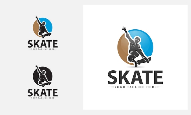 skate logo design template