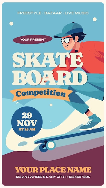 Skateboard Competition Instagram Story