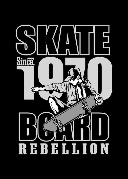 SKATEBOARD REBELLION ART