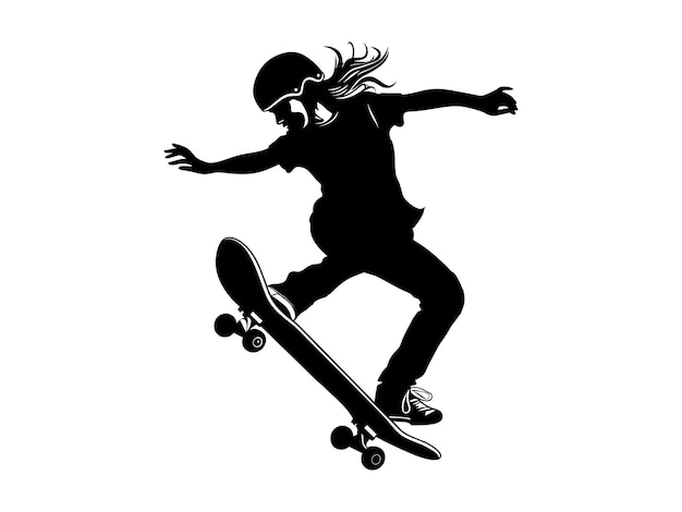 Skateboarding or Skateboarder Silhouettes Vector illustration Skateboarder vector illustration