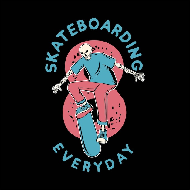 Skater Skateboarding Fun Outdoor Fun Vector