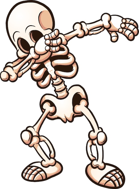 skeleton dabbing