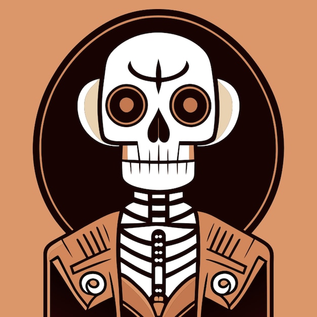 skeleton halloween vector illustration