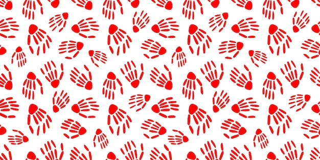 Skeleton hand seamless pattern bones patternDesign for Halloween and day of the Dead