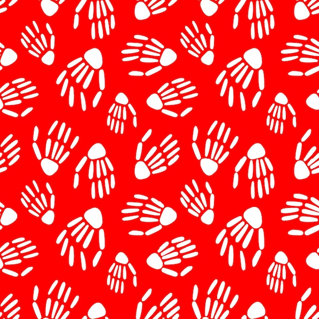 Skeleton hands pattern Design for Halloween