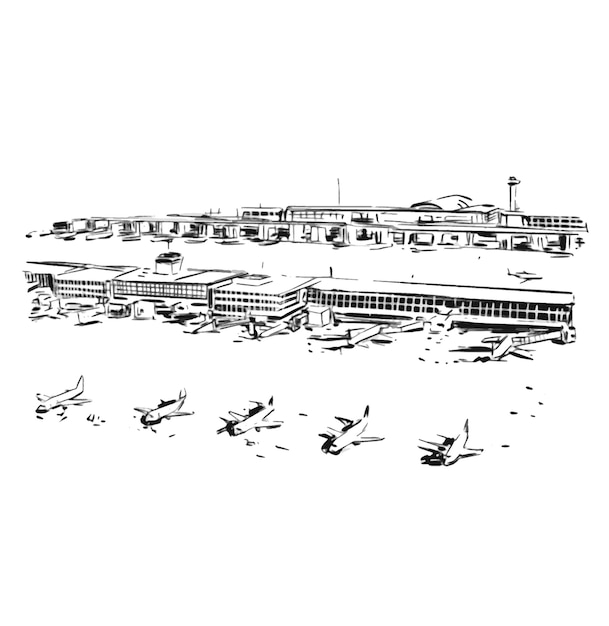 Sketch of the airport