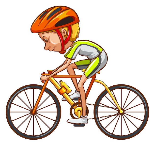 A sketch of a cyclist