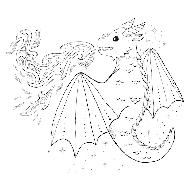 Sketch of a dragon