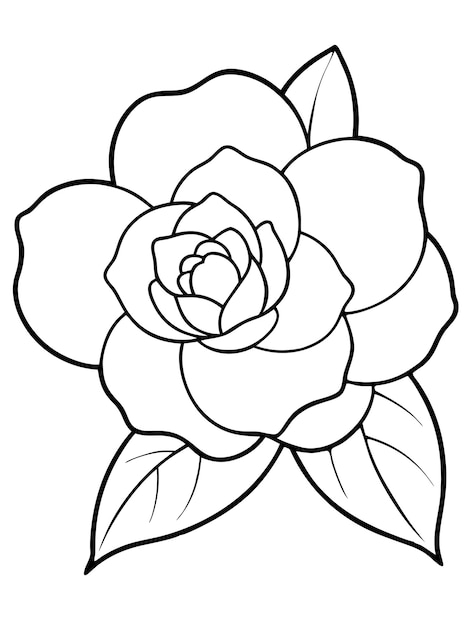 Vector a sketch of a peony with a white background