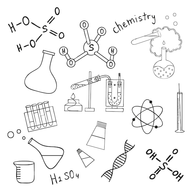 Sketch of science doddle elements