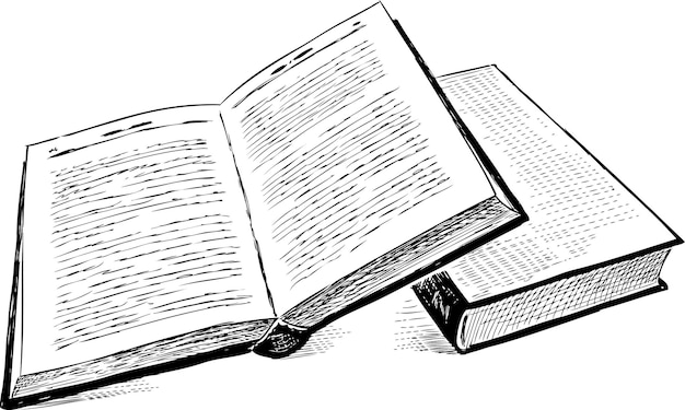 Sketch of two books