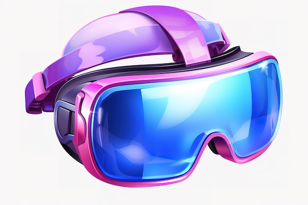 Ski goggles isolated on a white background