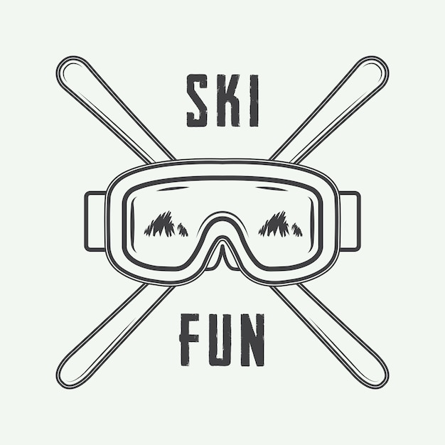 ski or winter sports logo