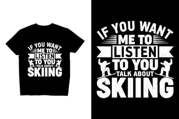 Skiing T-shirt