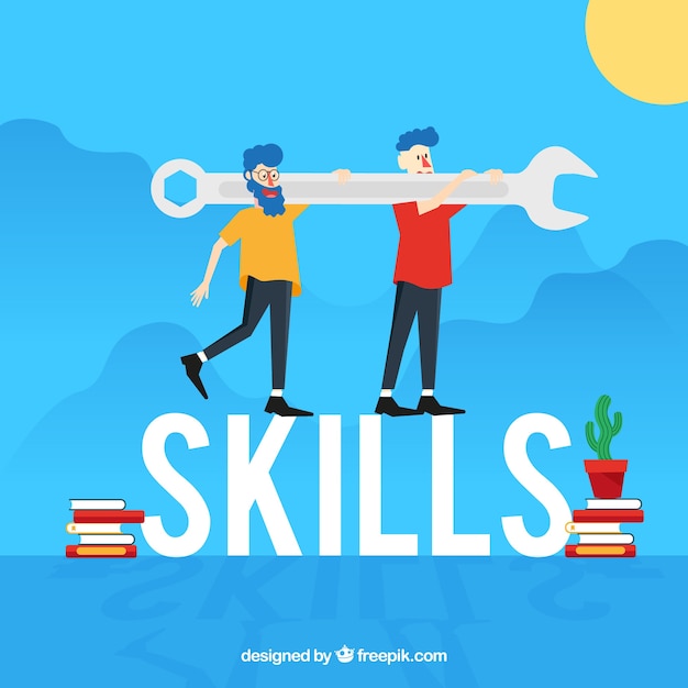 Skills word concept