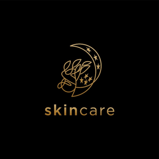 Skin care logo design template