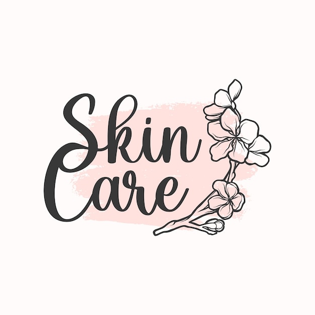 Skin care logo template design