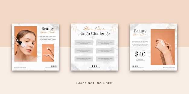 Skin Care Social Media Instagram Post Template