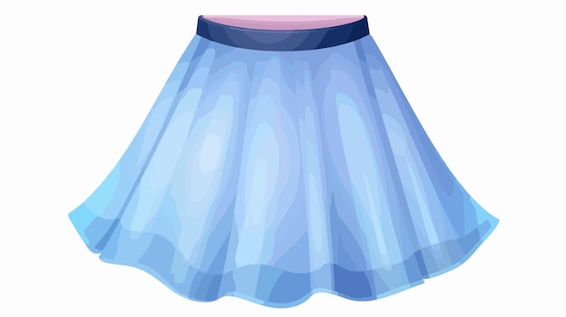 Vector a skirt with a pink top and a blue skirt